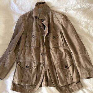 Brunello Cucinelli suede field jacket size small